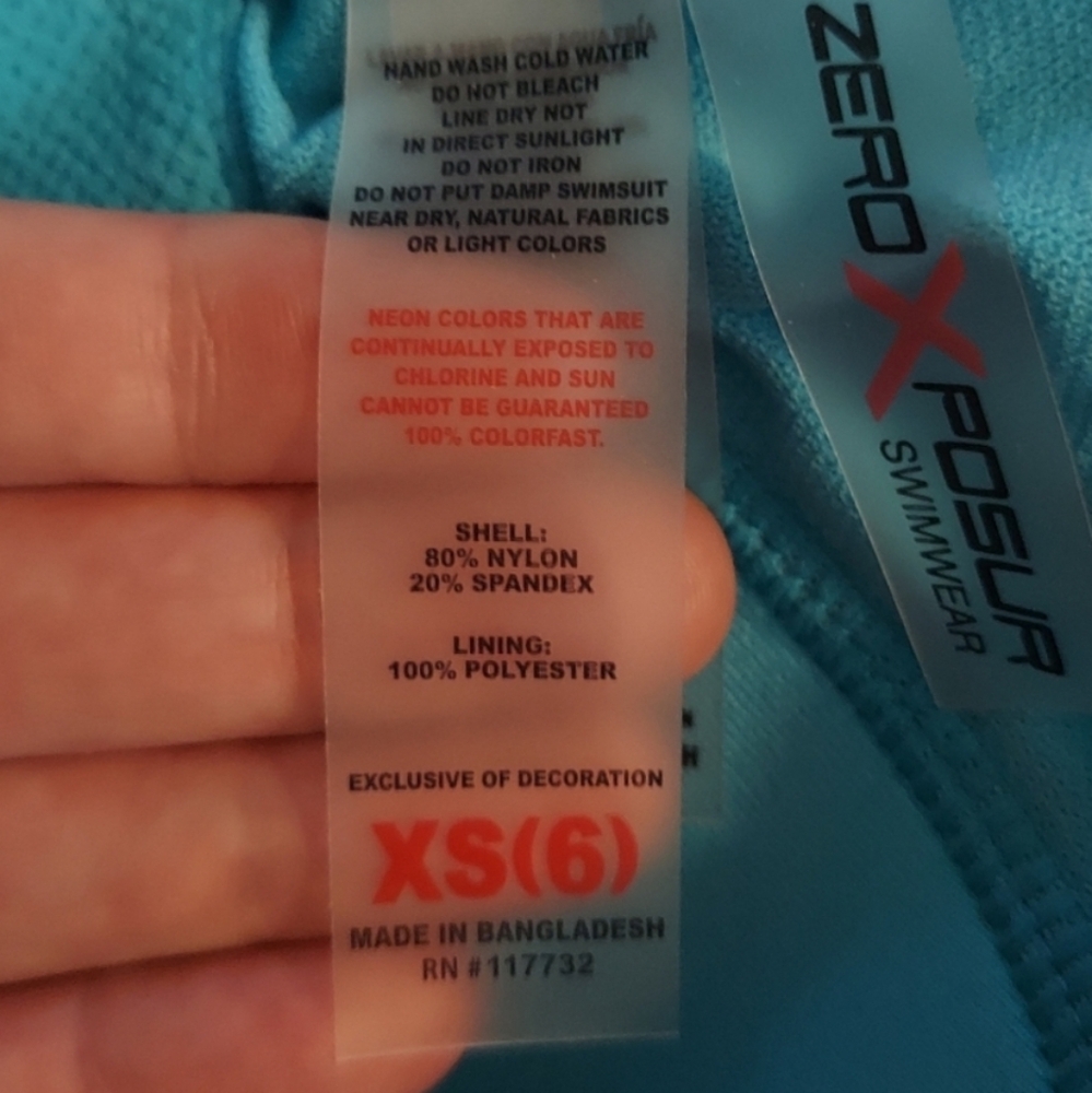 NEW ZeroXposur quick dry active floral tie-dye Helix tankini top with UPF 30 - Picture 7 of 10